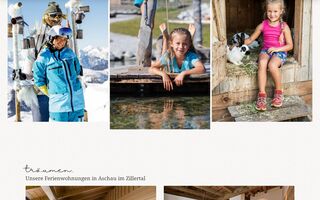 Bildreihe vom Urlaub am Martlerhof im Sommer und Winter