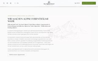 Das Alpbach Juwel: Textabschnitt "Wir machen alpine Ferienträume wahr" mit Berg-Illustration