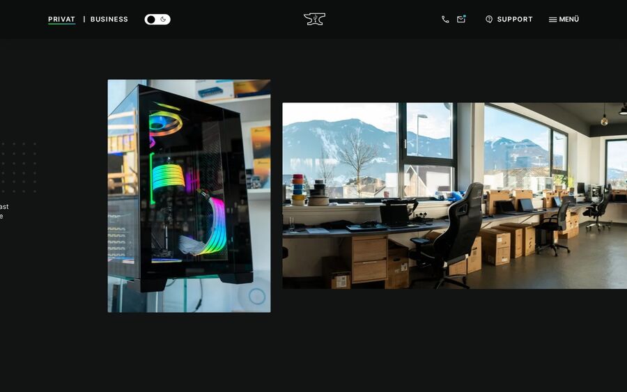 Computerschmiede Jenbach: Aufnahmen aus Werkstatt und Verkaufsraum